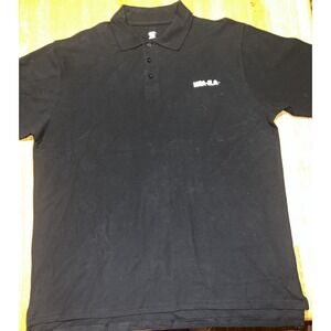 NRA-ILA Men XL Black 3 Button Collar Short Sleeve‎ Golf Office Polo Shirt